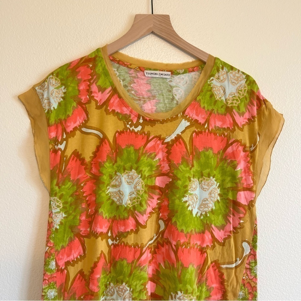Vintage Tsumori Chisato Multicolor Floral Dress 2 - Picture 4 of 10